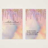 Holographic Glitter Drivers Ketting Display Kaart (Voorkant /achterkant)