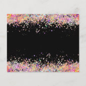 Holographic Glitter Makeup Artist Photo Black Flye Flyer (Achterkant)