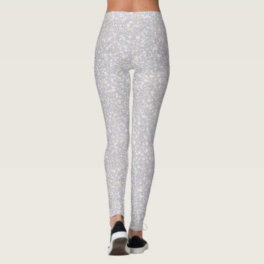 Holographic Glitter Pattern – Iridescent Rainbow  Leggings (Achterkant)