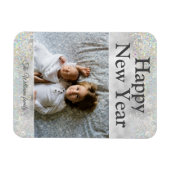 Holographic Glitter Sparking New Year | Vakantie Magneet (Horizontaal)