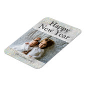 Holographic Glitter Sparking New Year | Vakantie Magneet (Linkerzijde)