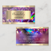 Holographic Gold Professional Makeup Rainbow Visitekaartje (Voorkant / Achterkant)