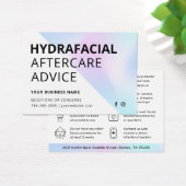 Holographic HydraFacial Aftercare Kaart (Bureau)