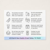 Holographic HydraFacial Aftercare Kaart (Achterkant)