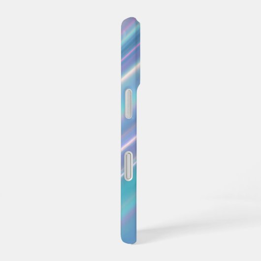 Holographic Iridescent Waves iPhone 16 Hoesje (Rechterkant)