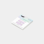 Holographic Lash appointment Post-it® Notes (Schuin)