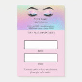 Holographic Lash appointment Post-it® Notes (Voorkant)