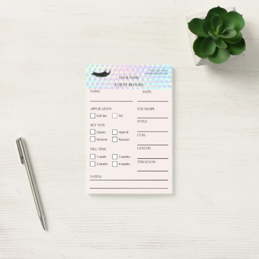 Holographic Lash Client  Post-it® Notes (Kantoor)