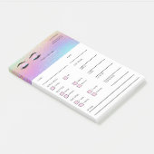 Holographic Lash Client  Post-it® Notes (Schuin)