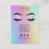 Holographic Lash Client Record Form Visitekaartje (Voorkant)