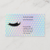 Holographic Lash Technician Loyalty Card (Achterkant)