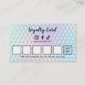 Holographic Lash Technician Loyalty Card (Voorkant)