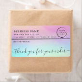 Holographic logo bedankt uw zakelijke maillabel etiket (Insitu)