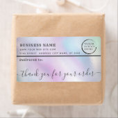 Holographic logo bedankt uw zakelijke maillabel etiket (Insitu)