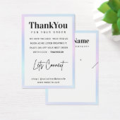 Holographic Logo Ketting oormerken Hartelijk dank Visitekaartje (Bureau)