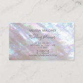 Holographic Makeup Artist Monogram Visitekaartje (Achterkant)