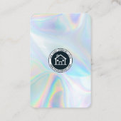 Holographic Modern van Company Logo QR Code Visitekaartje (Achterkant)