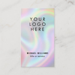 Holographic Moderne Uw Logo sociale media-pictogra Visitekaartje