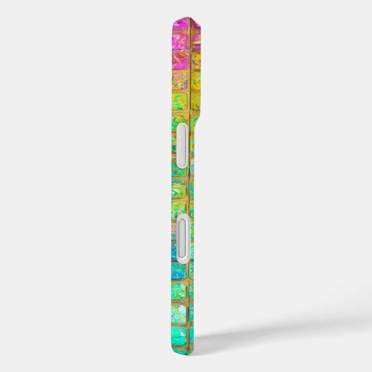 Holographic Mosaic Tile Rainbow Phone Case (Achterkant / Rechts)