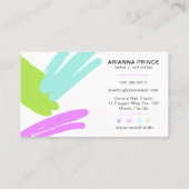 Holographic Nail Salon | Nail Tech | Nail Stylist  Visitekaartje (Achterkant)