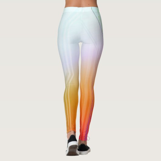 Holographic Neo Phantom Sci-Fi-paneel Leggings (Achterkant)