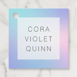 Holographic Ombre Bedankjes Labels