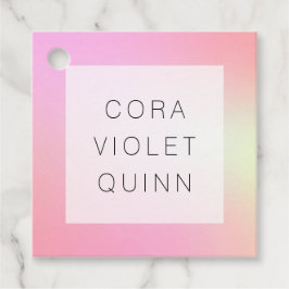 Holographic Ombre Bedankjes Labels