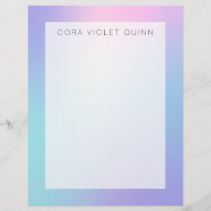 Holographic Ombre Briefhoofd