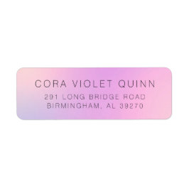 Holographic Ombre Label