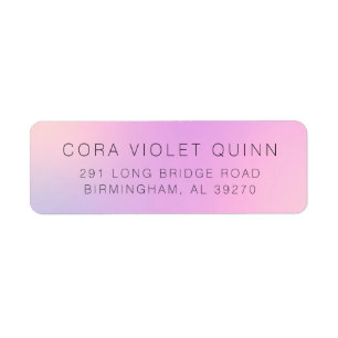 Holographic Ombre Label
