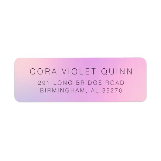 Holographic Ombre Label (Voorkant)