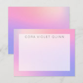 Holographic Ombre Note Card Notitiekaartje (Voorkant / Achterkant)