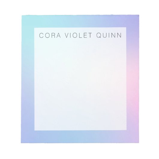 Holographic Ombre Notitieblok (Voorkant)