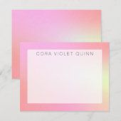 Holographic Ombre Notitiekaartje (Voorkant / Achterkant)