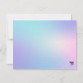 Holographic Ombre Notitiekaartje (Achterkant)