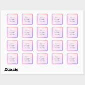 Holographic Ombre Square Sticker (Vel)