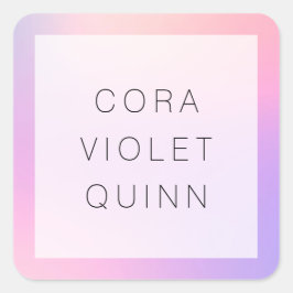 Holographic Ombre Square Sticker