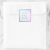 Holographic Ombre Vierkante Sticker (Tas)