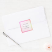Holographic Ombre Vierkante Sticker (Envelop)