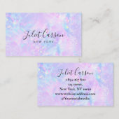  Holographic Opal Pink Business Card Visitekaartje (Voorkant / Achterkant)