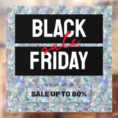 Holographic Opal Stone Background Sale Raamsticker (Vel 2)