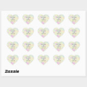 Holographic Pastel Wedding Hart Sticker (Vel)