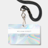 Holographic Personeel Al Naam van de Werknemer van Badge (Achterkant met lanyard)