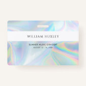 Holographic Personeel Al Naam van de Werknemer van Badge (Achterkant)