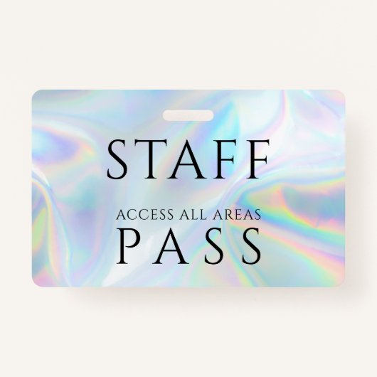 Holographic Personeel Al Naam van de Werknemer van Badge (Voorkant)