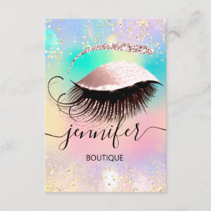 Holographic Professional Eyelash Confetti Makeup Kaart