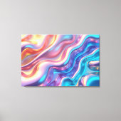 Holographic Pulse – 36"x24" Liquid Light Canvas Afdruk (Voorkant)