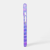 Holographic Purple Prism Texture iPhone 16 Hoesje (Linkerkant)