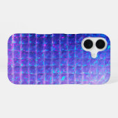 Holographic Purple Prism Texture iPhone 16 Hoesje (Achterkant horizontaal)