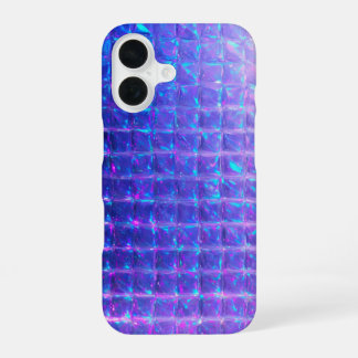 Holographic Purple Prism Texture iPhone 16 Hoesje